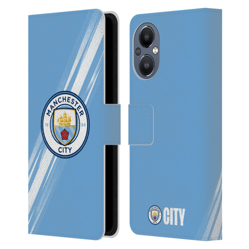 Manchester City Man City FC 2025/26 Badge Kit Home Leather Book Wallet Case Cover For OnePlus Nord N20 5G