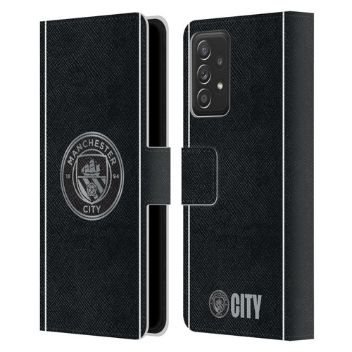 Manchester City Man City FC 2025/26 Badge Kit Away Leather Book Wallet Case Cover For Samsung Galaxy A52 / A52s / 5G (2021) Manchester City Man City FC 2025/26 Badge Kit Away Leather Book Wallet Case Cover For Samsung Galaxy A52 / A52s / 5G (2021)