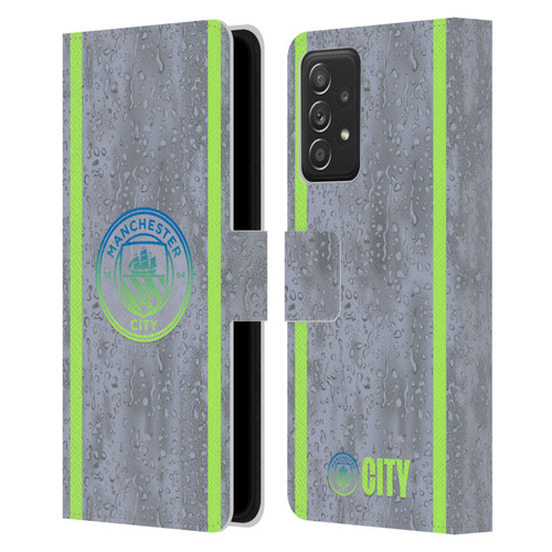 Manchester City Man City FC 2025/26 Badge Kit Third Leather Book Wallet Case Cover For Samsung Galaxy A52 / A52s / 5G (2021) Manchester City Man City FC 2025/26 Badge Kit Third Leather Book Wallet Case Cover For Samsung Galaxy A52 / A52s / 5G (2021)