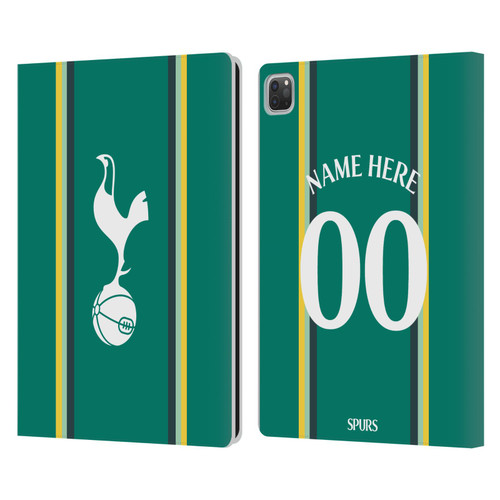 Custom Customised Personalised Tottenham Hotspur F.C. 2024/25 Badge Kit Third Leather Book Wallet Case Cover For Apple iPad Pro 12.9 2020/2021/2022