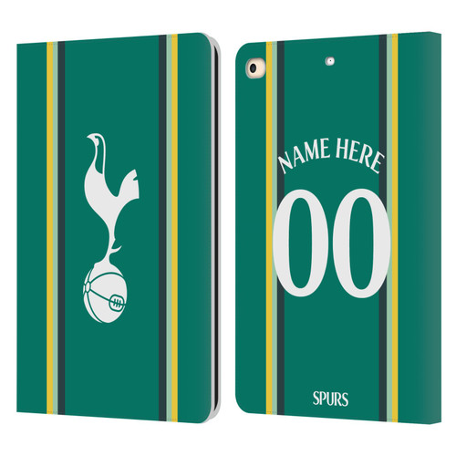 Custom Customised Personalised Tottenham Hotspur F.C. 2024/25 Badge Kit Third Leather Book Wallet Case Cover For Apple iPad 9.7 2017 / iPad 9.7 2018