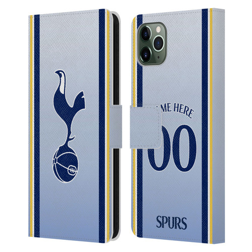 Custom Customised Personalised Tottenham Hotspur F.C. 2024/25 Badge Kit Away Leather Book Wallet Case Cover For Apple iPhone 11 Pro Max Custom Customised Personalised Tottenham Hotspur F.C. 2024/25 Badge Kit Away Leather Book Wallet Case Cover For Apple iPhone 11 Pro Max