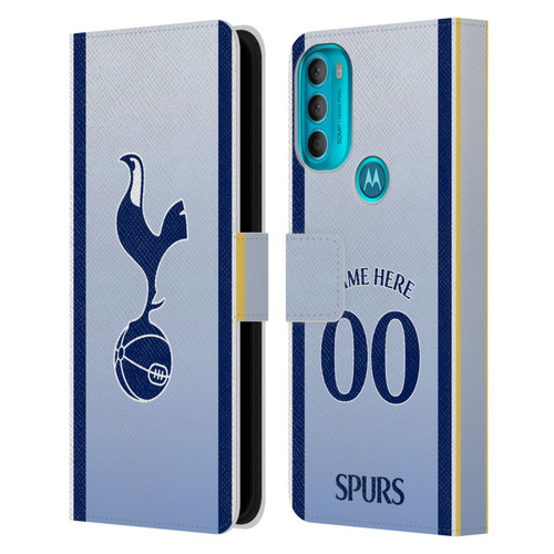 Custom Customised Personalised Tottenham Hotspur F.C. 2024/25 Badge Kit Away Leather Book Wallet Case Cover For Motorola Moto G71 5G Custom Customised Personalised Tottenham Hotspur F.C. 2024/25 Badge Kit Away Leather Book Wallet Case Cover For Motorola Moto G71 5G