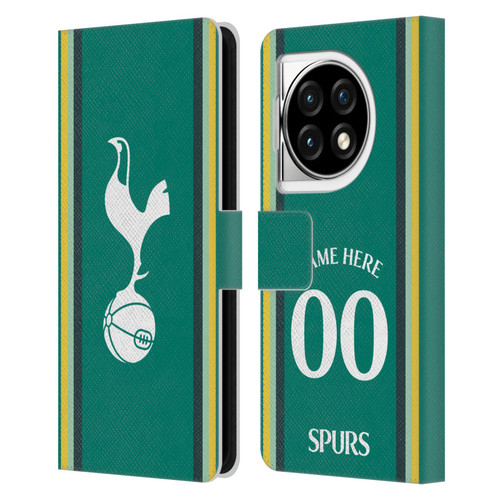 Custom Customised Personalised Tottenham Hotspur F.C. 2024/25 Badge Kit Third Leather Book Wallet Case Cover For OPPO OnePlus Ace 3 5G