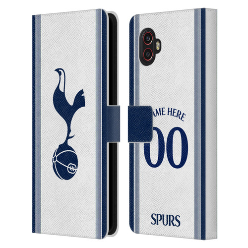 Custom Customised Personalised Tottenham Hotspur F.C. 2024/25 Badge Kit Home Leather Book Wallet Case Cover For Samsung Galaxy Xcover6 Pro/Pro2