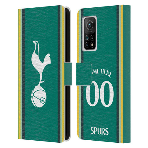 Custom Customised Personalised Tottenham Hotspur F.C. 2024/25 Badge Kit Third Leather Book Wallet Case Cover For Xiaomi Mi 10T 5G