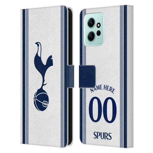 Custom Customised Personalised Tottenham Hotspur F.C. 2024/25 Badge Kit Home Leather Book Wallet Case Cover For Xiaomi Redmi 12