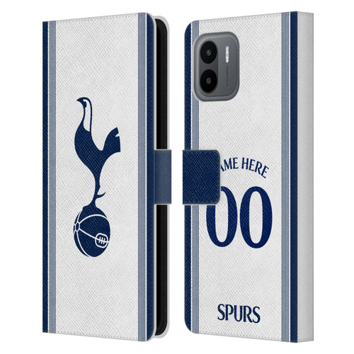 Custom Customised Personalised Tottenham Hotspur F.C. 2024/25 Badge Kit Home Leather Book Wallet Case Cover For Xiaomi Redmi A2