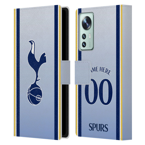 Custom Customised Personalised Tottenham Hotspur F.C. 2024/25 Badge Kit Away Leather Book Wallet Case Cover For Xiaomi 12