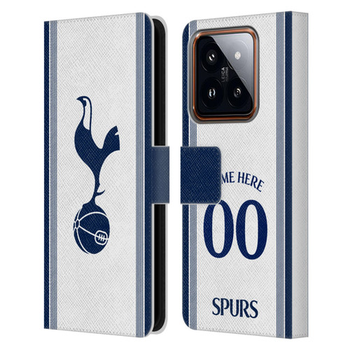 Custom Customised Personalised Tottenham Hotspur F.C. 2024/25 Badge Kit Home Leather Book Wallet Case Cover For Xiaomi 14