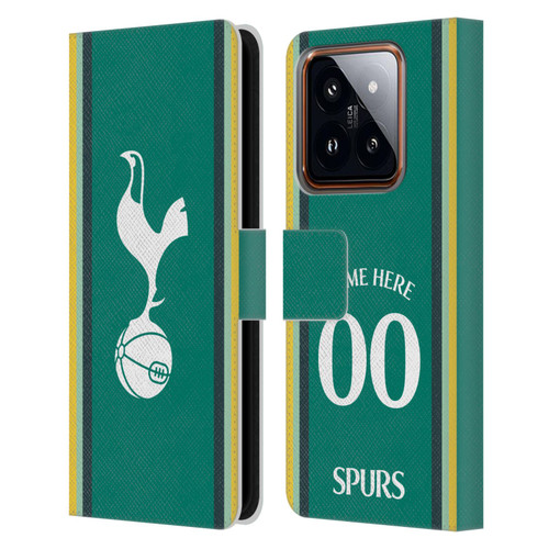 Custom Customised Personalised Tottenham Hotspur F.C. 2024/25 Badge Kit Third Leather Book Wallet Case Cover For Xiaomi 14