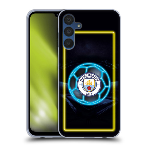 Manchester City Man City FC Neon Logo Soft Gel Case for Samsung Galaxy A15