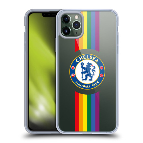 Chelsea Football Club PRIDE CREST Vertical Soft Gel Case for Apple iPhone 11 Pro Max