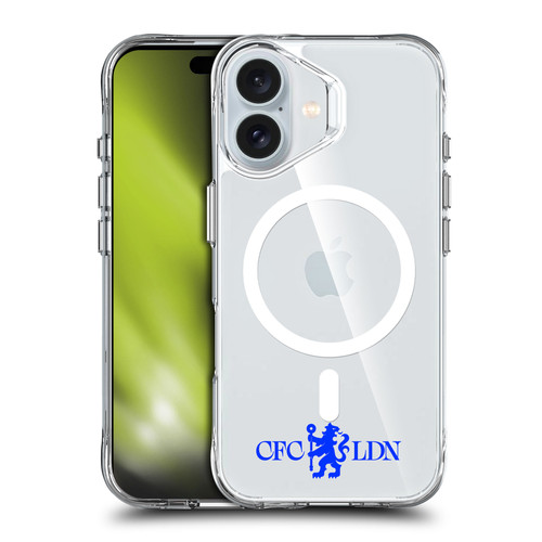 Chelsea Football Club Logo Icon Lions Minimalist SHOCKPROOF BUMPER CASE COMPATIBLE WITH Apple iPhone 16 & MAGSAFE