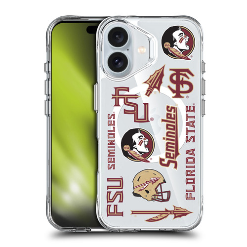 Florida State University FSU Florida State University Icons SHOCKPROOF BUMPER CASE COMPATIBLE WITH  & MAGSAFE Apple iPhone 16