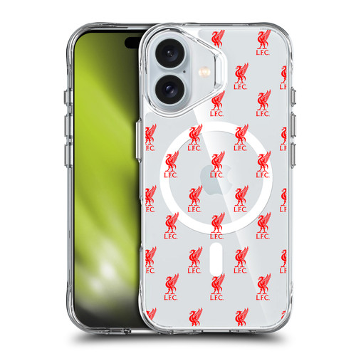 Liverpool Football Club Logo Icon Liverbird Pattern SHOCKPROOF BUMPER CASE COMPATIBLE WITH Apple iPhone 16 & MAGSAFE