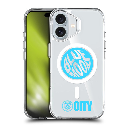 Manchester City Man City FC Logo Icon Blue Moon SHOCKPROOF BUMPER CASE COMPATIBLE WITH Apple iPhone 16 & MAGSAFE