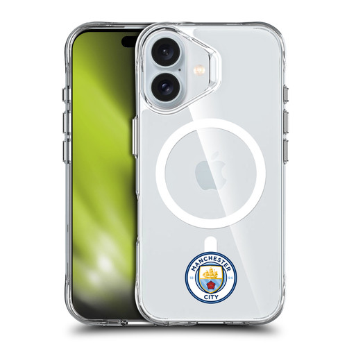 Manchester City Man City FC Logo Icon Crest Minimalist SHOCKPROOF BUMPER CASE COMPATIBLE WITH Apple iPhone 16 & MAGSAFE