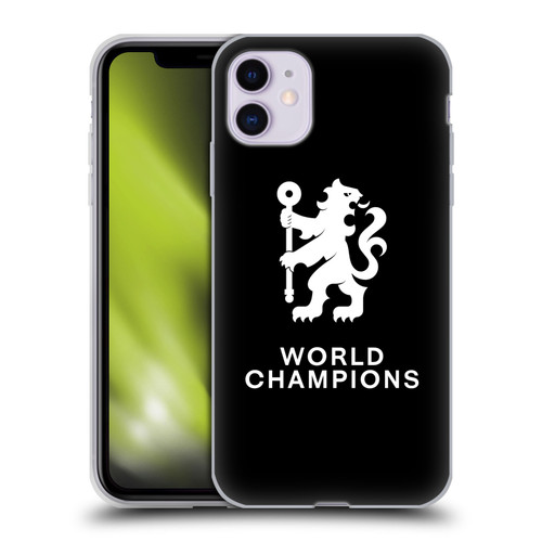 Chelsea Football Club 2025 World Champions Lion Soft Gel Case for Apple iPhone 11