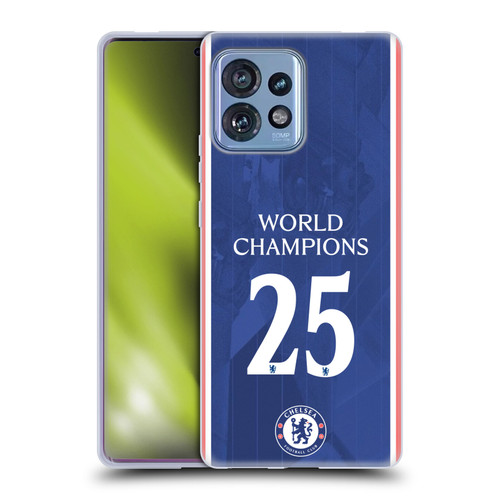 Chelsea Football Club 2025 World Champions Home Kit Soft Gel Case for Motorola Moto Edge 40 Pro/Plus 2023