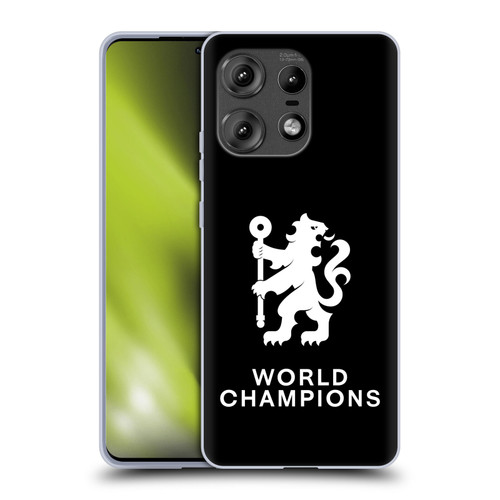Chelsea Football Club 2025 World Champions Lion Soft Gel Case for Motorola Edge 50 Pro