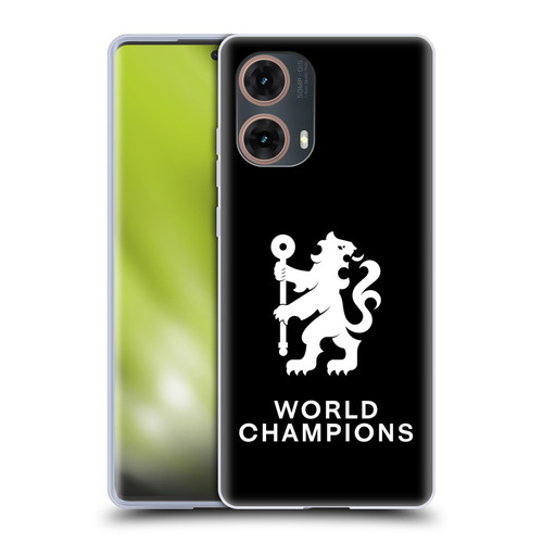 Chelsea Football Club 2025 World Champions Lion Soft Gel Case for Motorola Moto G85