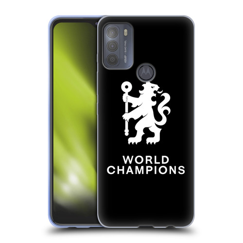 Chelsea Football Club 2025 World Champions Lion Soft Gel Case for Motorola Moto G50