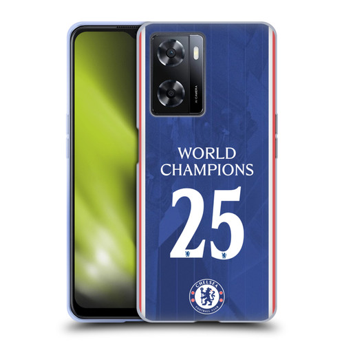 Chelsea Football Club 2025 World Champions Home Kit Soft Gel Case for OPPO A57s
