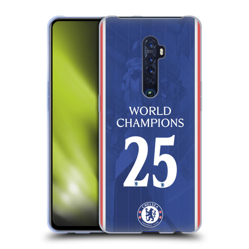 Chelsea Football Club 2025 World Champions Home Kit Soft Gel Case for OPPO Reno 2 Chelsea Football Club 2025 World Champions Home Kit Soft Gel Case for OPPO Reno 2