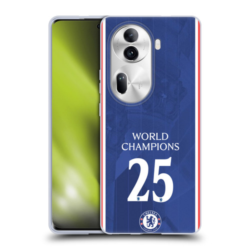 Chelsea Football Club 2025 World Champions Home Kit Soft Gel Case for OPPO Reno11 Pro Chelsea Football Club 2025 World Champions Home Kit Soft Gel Case for OPPO Reno11 Pro