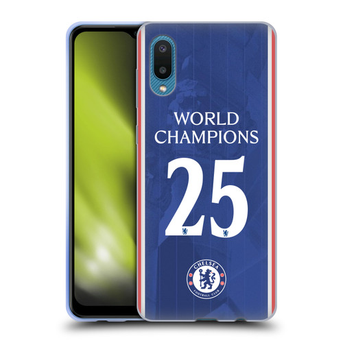 Chelsea Football Club 2025 World Champions Home Kit Soft Gel Case for Samsung Galaxy A02/M02 (2021)