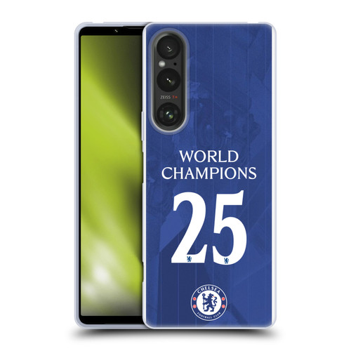 Chelsea Football Club 2025 World Champions Home Kit Soft Gel Case for Sony Xperia 1 V 5G Chelsea Football Club 2025 World Champions Home Kit Soft Gel Case for Sony Xperia 1 V 5G