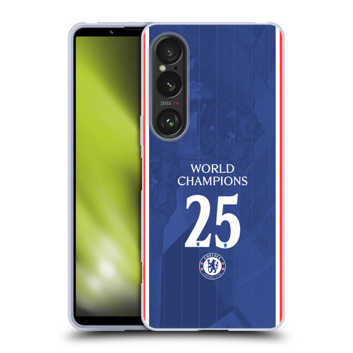 Chelsea Football Club 2025 World Champions Home Kit Soft Gel Case for Sony Xperia 1 VI 5G