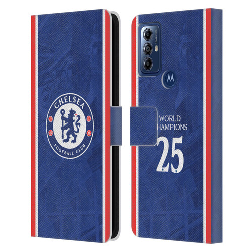 Chelsea Football Club 2025 World Champions Home Kit Leather Book Wallet Case Cover For Motorola Moto G Play (2023)