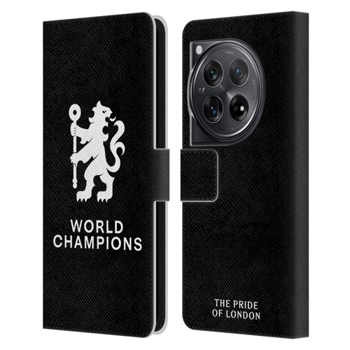 Chelsea Football Club 2025 World Champions Lion Leather Book Wallet Case Cover For OnePlus 12