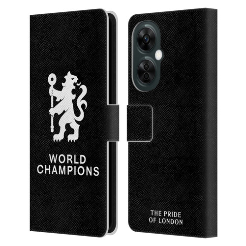 Chelsea Football Club 2025 World Champions Lion Leather Book Wallet Case Cover For OnePlus Nord N30