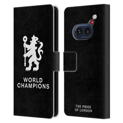 Chelsea Football Club 2025 World Champions Lion Leather Book Wallet Case Cover For Nothing Phone (2a)