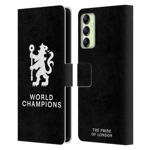 Chelsea Football Club 2025 World Champions Lion Leather Book Wallet Case Cover For Samsung Galaxy A14 5G Chelsea Football Club 2025 World Champions Lion Leather Book Wallet Case Cover For Samsung Galaxy A14 5G