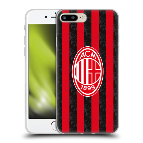 AC Milan 2025/26 Crest Kit Home Soft Gel Case for Apple iPhone 7 Plus / iPhone 8 Plus & MagSafe