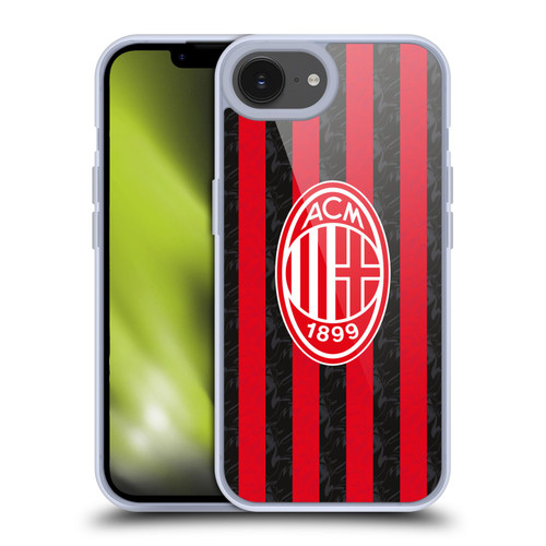 AC Milan 2025/26 Crest Kit Home Soft Gel Case for Apple iPhone 16e