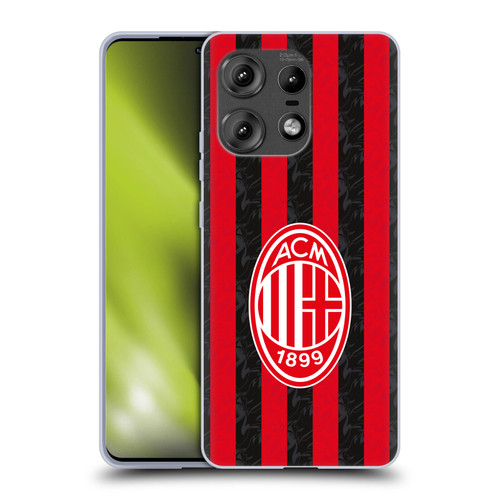 AC Milan 2025/26 Crest Kit Home Soft Gel Case for Motorola Edge 50 Pro