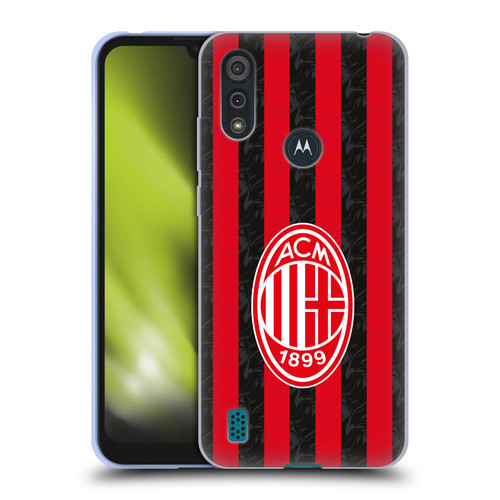 AC Milan 2025/26 Crest Kit Home Soft Gel Case for Motorola Moto E6s (2020)