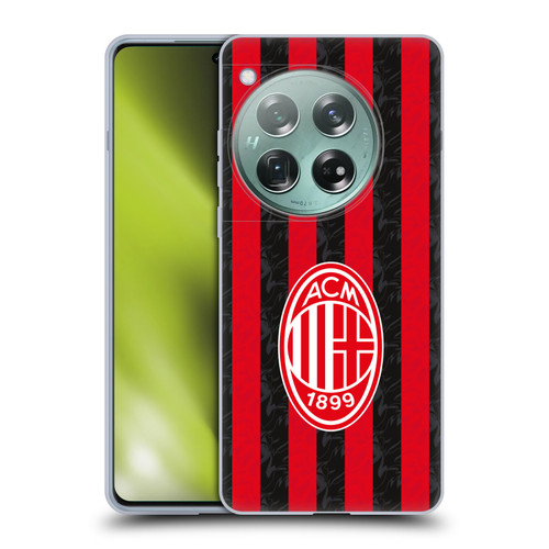 AC Milan 2025/26 Crest Kit Home Soft Gel Case for OnePlus 12