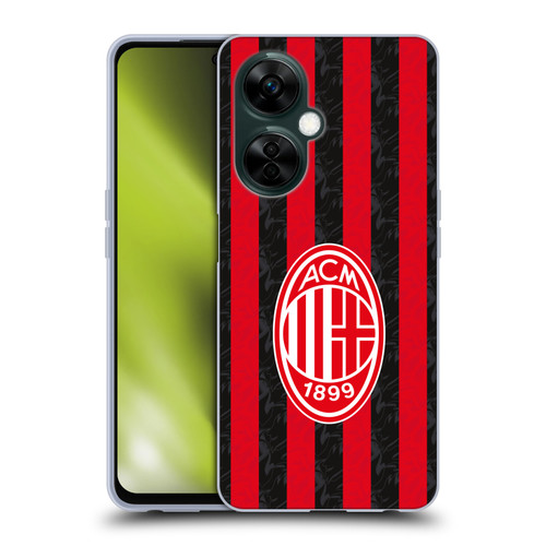 AC Milan 2025/26 Crest Kit Home Soft Gel Case for OnePlus Nord N30