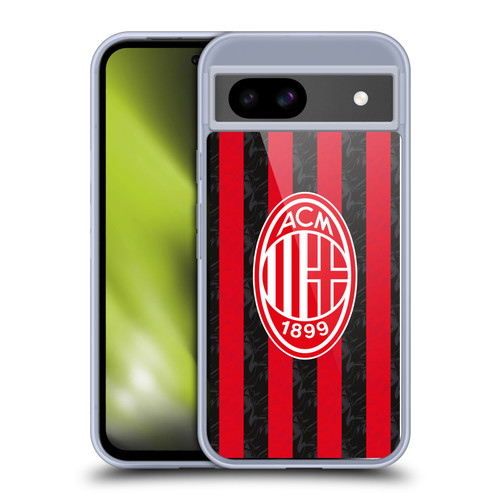 AC Milan 2025/26 Crest Kit Home Soft Gel Case for Google Pixel 8a