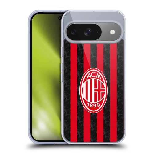 AC Milan 2025/26 Crest Kit Home Soft Gel Case for Google Pixel 9 / Pixel 9 Pro