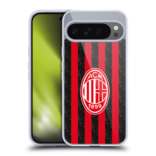 AC Milan 2025/26 Crest Kit Home Soft Gel Case for Google Pixel 9 Pro XL