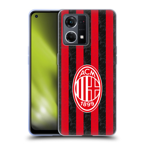 AC Milan 2025/26 Crest Kit Home Soft Gel Case for OPPO Reno8 4G