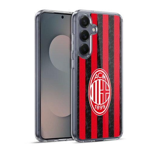 AC Milan 2025/26 Crest Kit Home Soft Gel Case for Samsung Galaxy S25+ & MagSafe