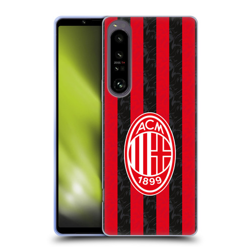 AC Milan 2025/26 Crest Kit Home Soft Gel Case for Sony Xperia 1 IV